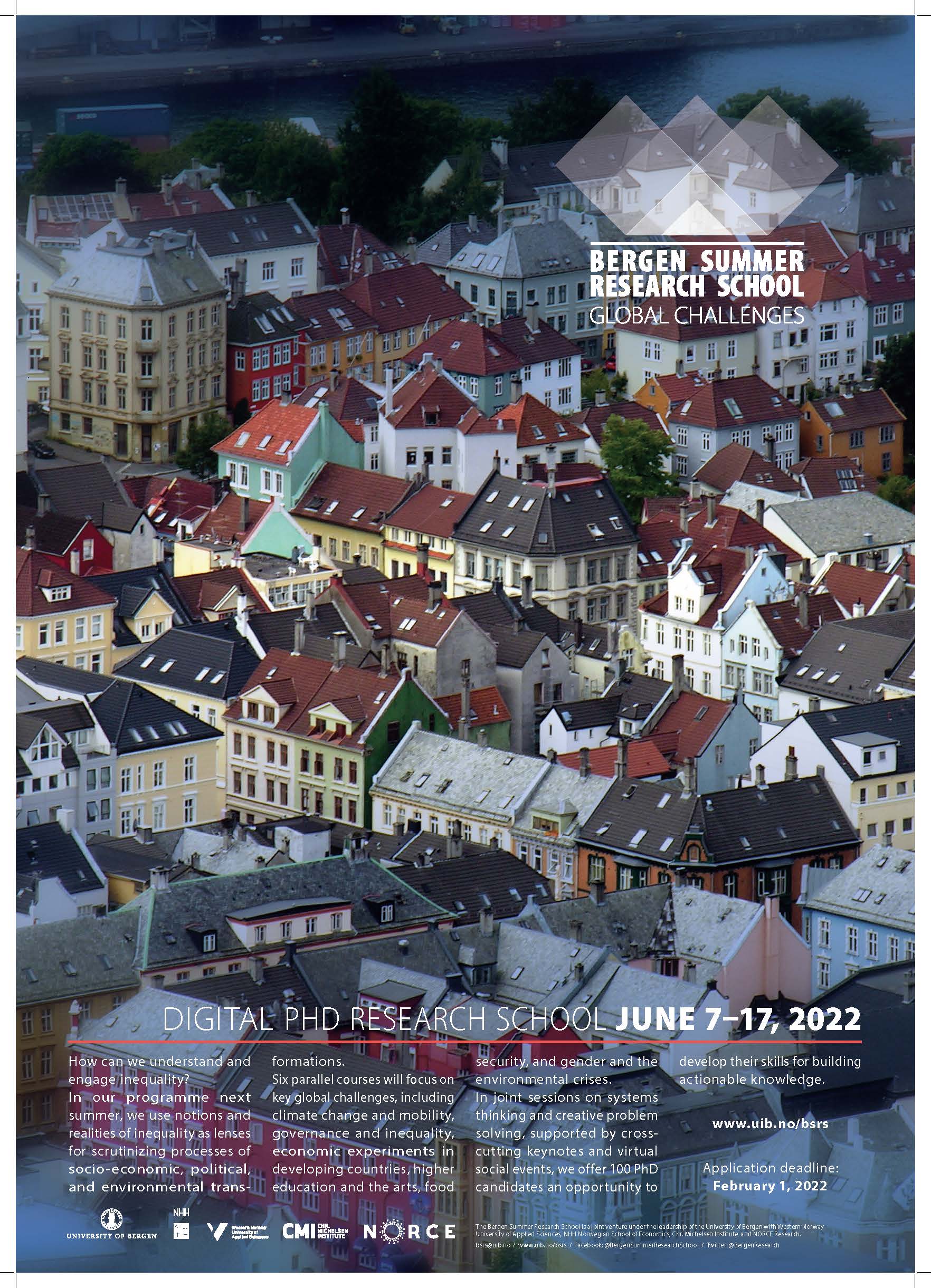 Bergen Summer Research School 2021 poster